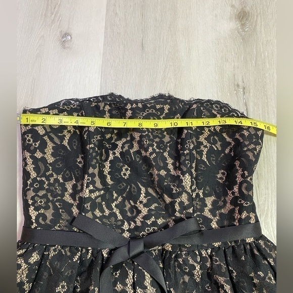Neiman Marcus Target Robert Rodriguez Black Lace Strapless Cocktail Dress, Sz 8 - Picture 16 of 16